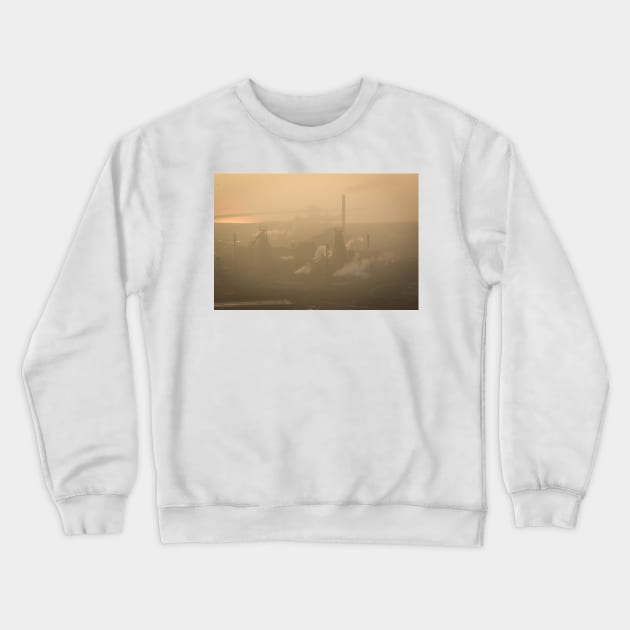 Port Talbot Steel Works - 2012 Crewneck Sweatshirt by SimplyMrHill